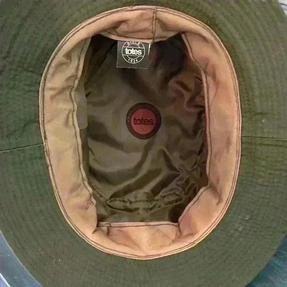 Totes Army Green rain hat. Large - Picture 4 of 7